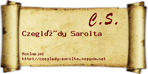 Czeglédy Sarolta névjegykártya